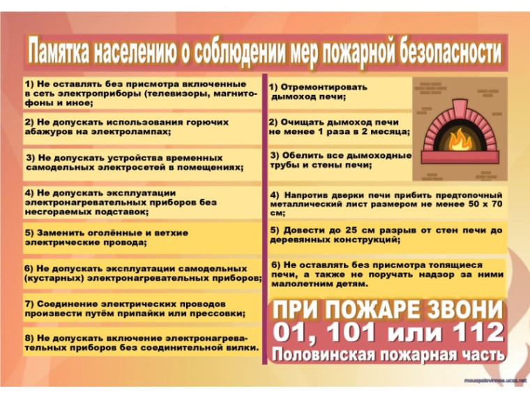 Памятка населению о соблюдении мер пожарной безопасности. Памятка населению о соблюдении мер пожарной безопасности.